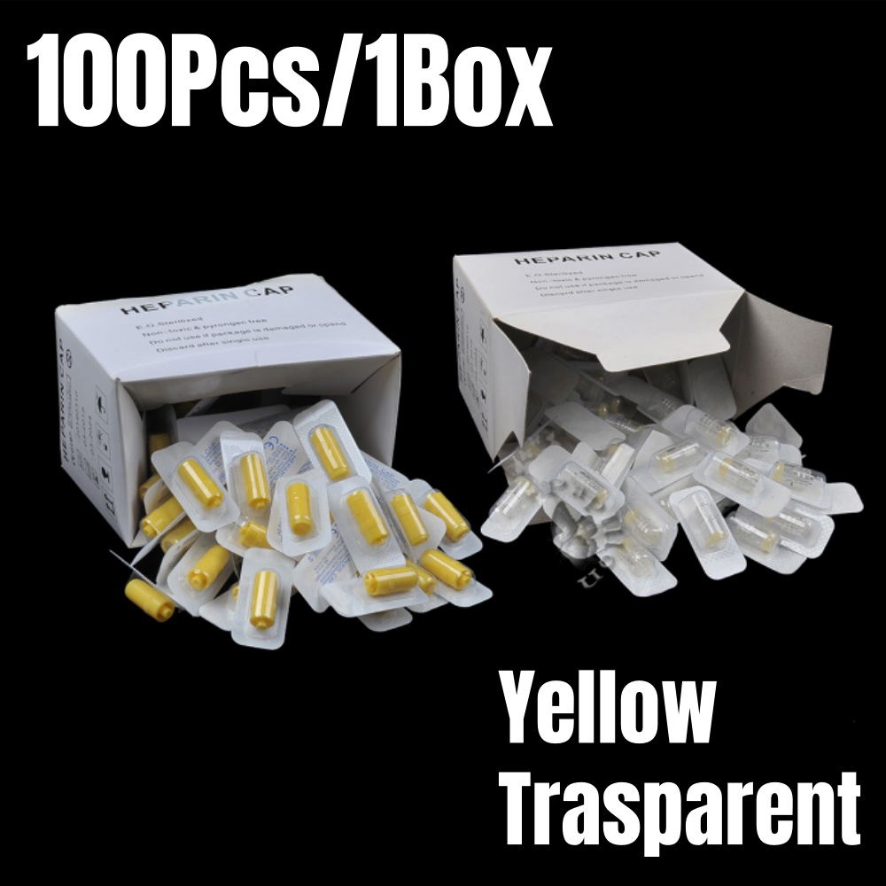 Pet Supplies For Dogs - 100Pcs/Box Heparin Cap IV Disposable Cannula
