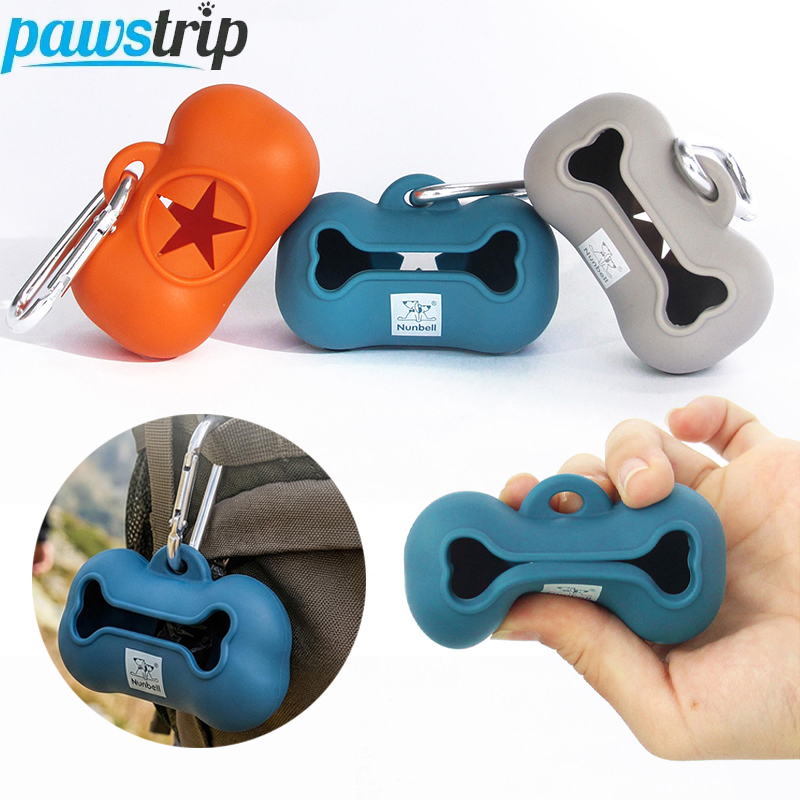 Poop Bag Dispenser - Silicone Dog Waste Bag Dispenser Durable