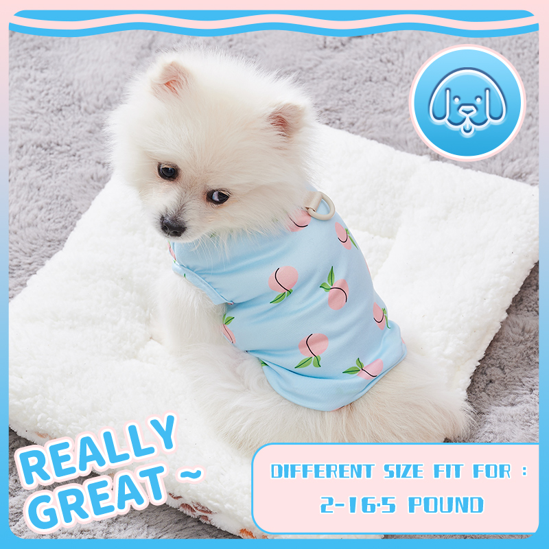 Pink Peach Pattern Vest for Pe - Pet Supplies York recension och pris