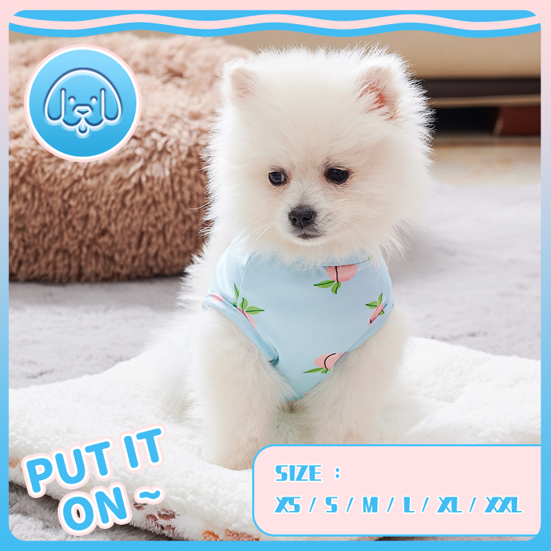Pink Peach Pattern Vest for Pe - Pet Supplies York recension och pris