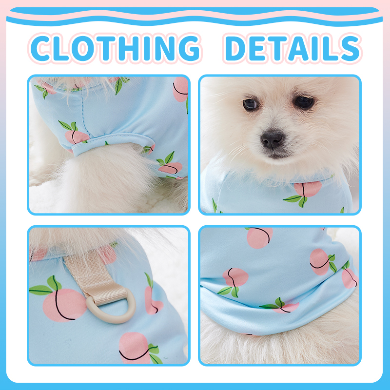 Pink Peach Pattern Vest for Pe - Pet Supplies York recension och pris