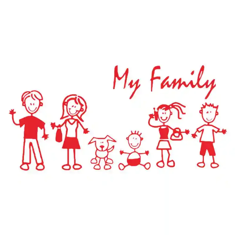 Car Sticker Family Stick Figur - Pet Supplies For Dogs recension och pris