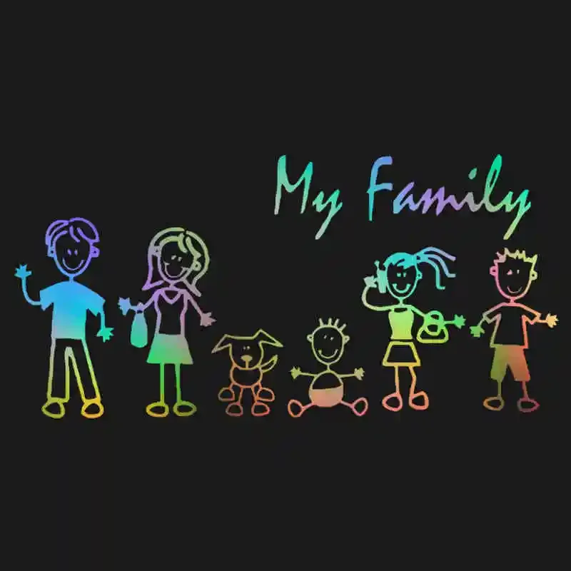 Car Sticker Family Stick Figur - Pet Supplies For Dogs recension och pris
