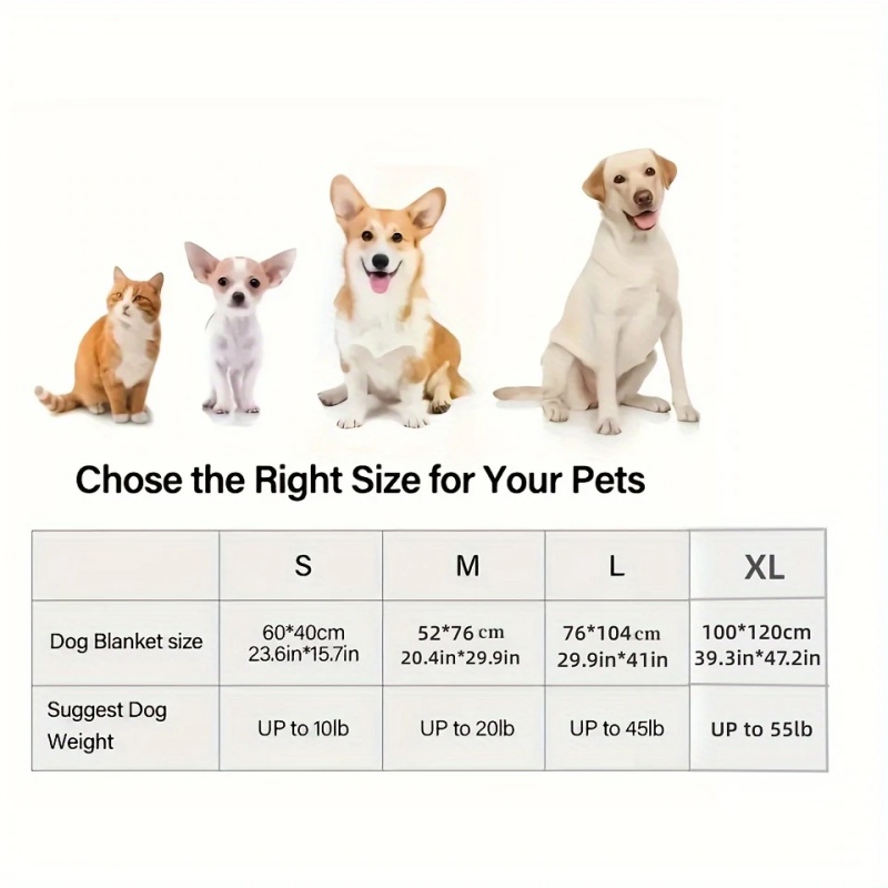 3PCS Soft Fluffy Pet Blanket C - Pet Supplies For Dogs recension och pris